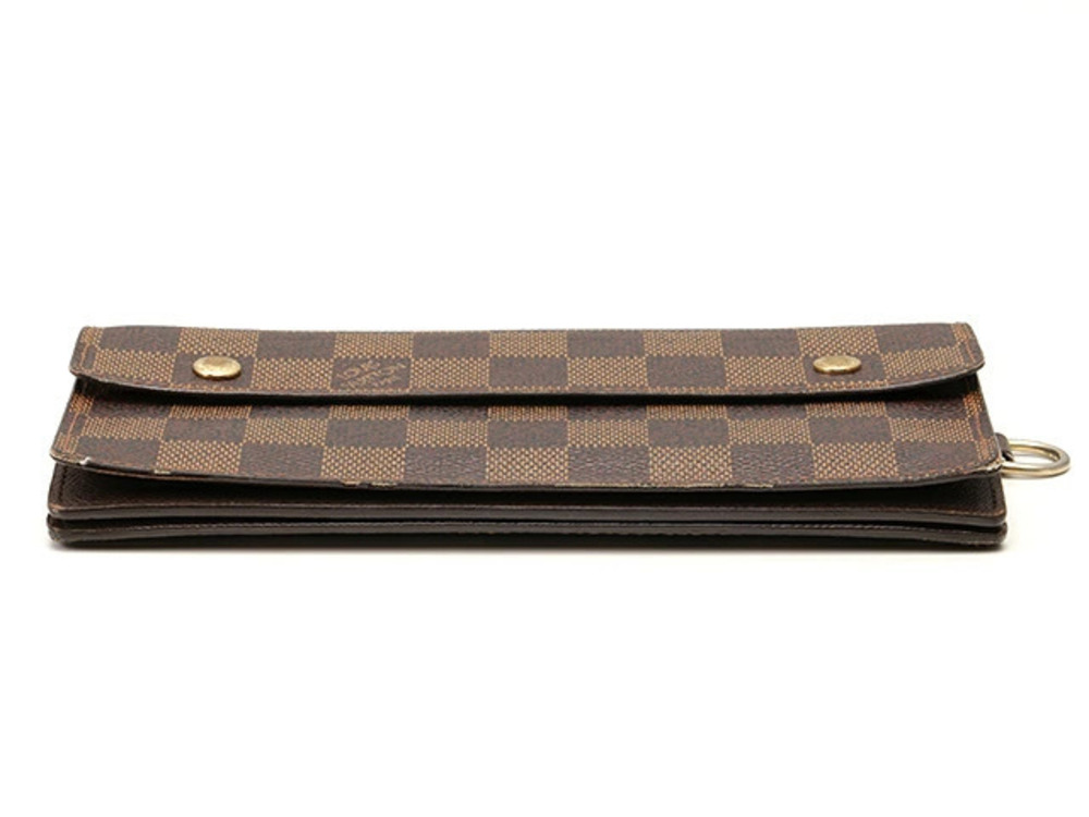 Louis Vuitton Long Accordion Damier Wallet Brown